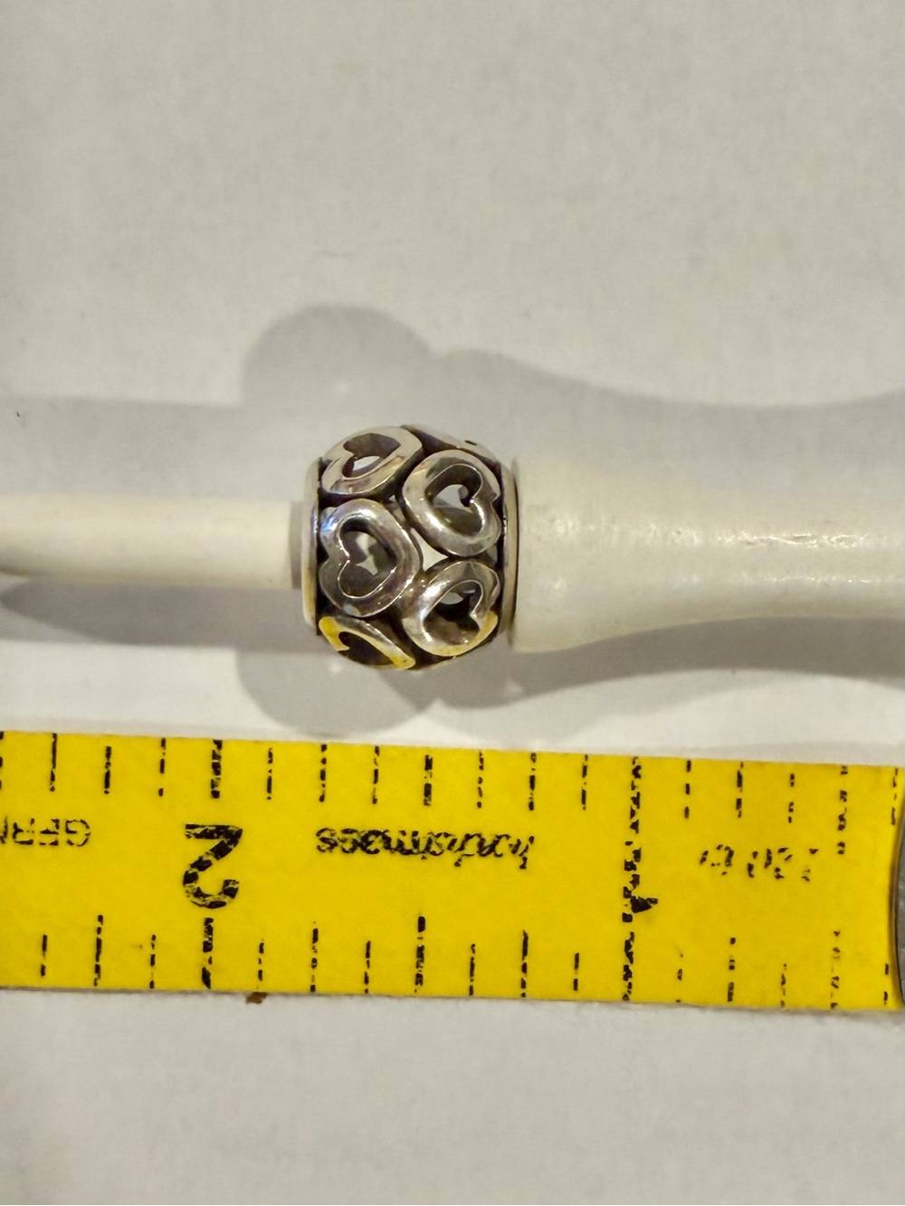 Brighton Silver Open Heart Charm Bead